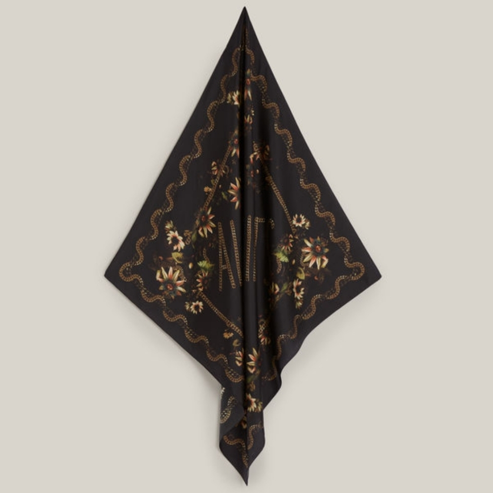 ALLSAINTS 100% silk scarf